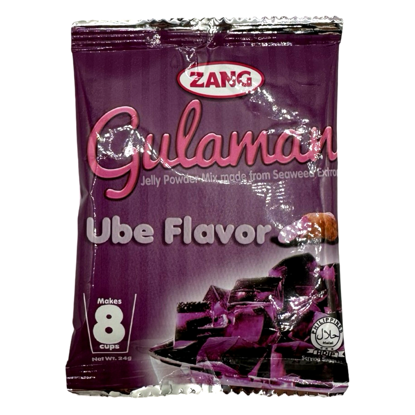 Zang - Gulaman Jelly Powder Mix - Ube - 24 G