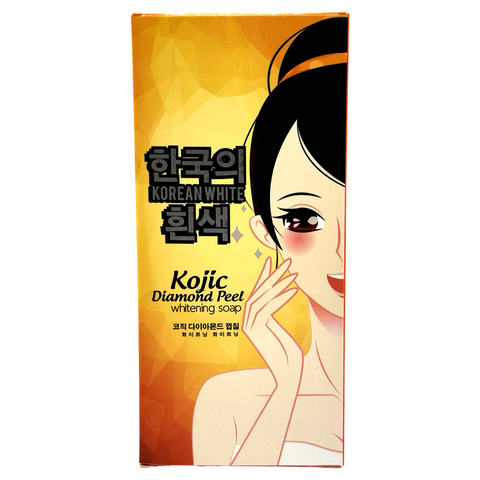 Korean White -  Kojic Diamond Peel Soap (Gold) - 3x90g