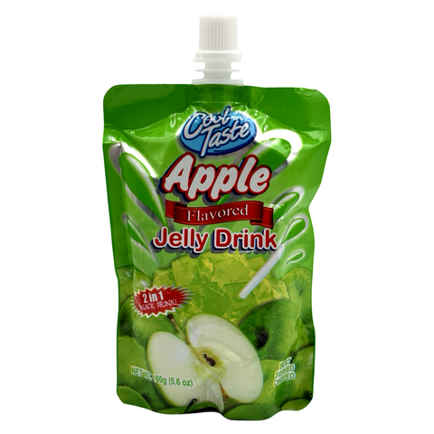 Cool Taste - Apple Flavored Jelly Drink 2 in 1 - 160 G