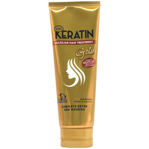 UNI - Keratin Brazilian Hair Treatment - Complete Detox and Nourish (GOLD) - 200 G