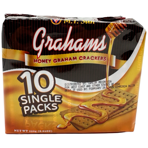 M.Y. San - Grahams Honey - 10 Single Packs - 250 G