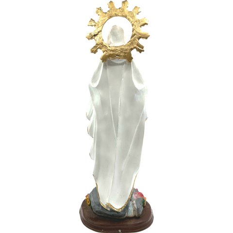 Lourdes Religious Statue Figurine - Philippine Handicrafts - 16 inches x 6 inches