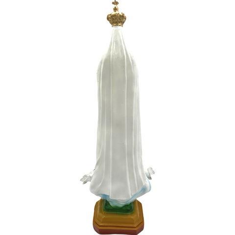 Fatima Religious Statue Figurine A - Philippine Handicrafts - 18 inches x 4 inches