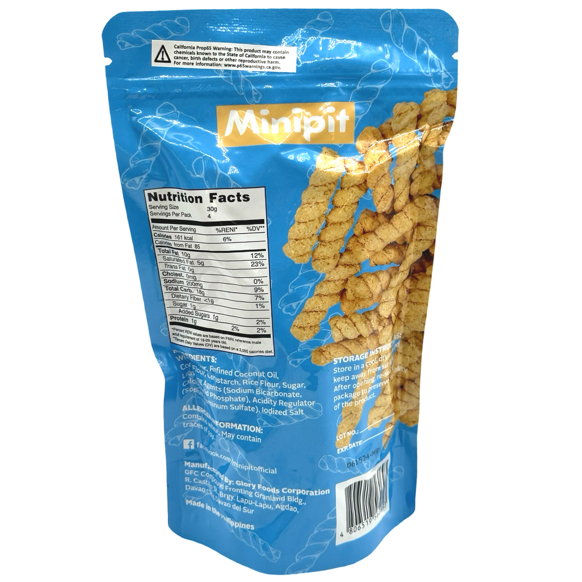 Pinipit Snack Minipit - Mini Pilipit Snack - Lightly Salted - 120 G – Sukli ...