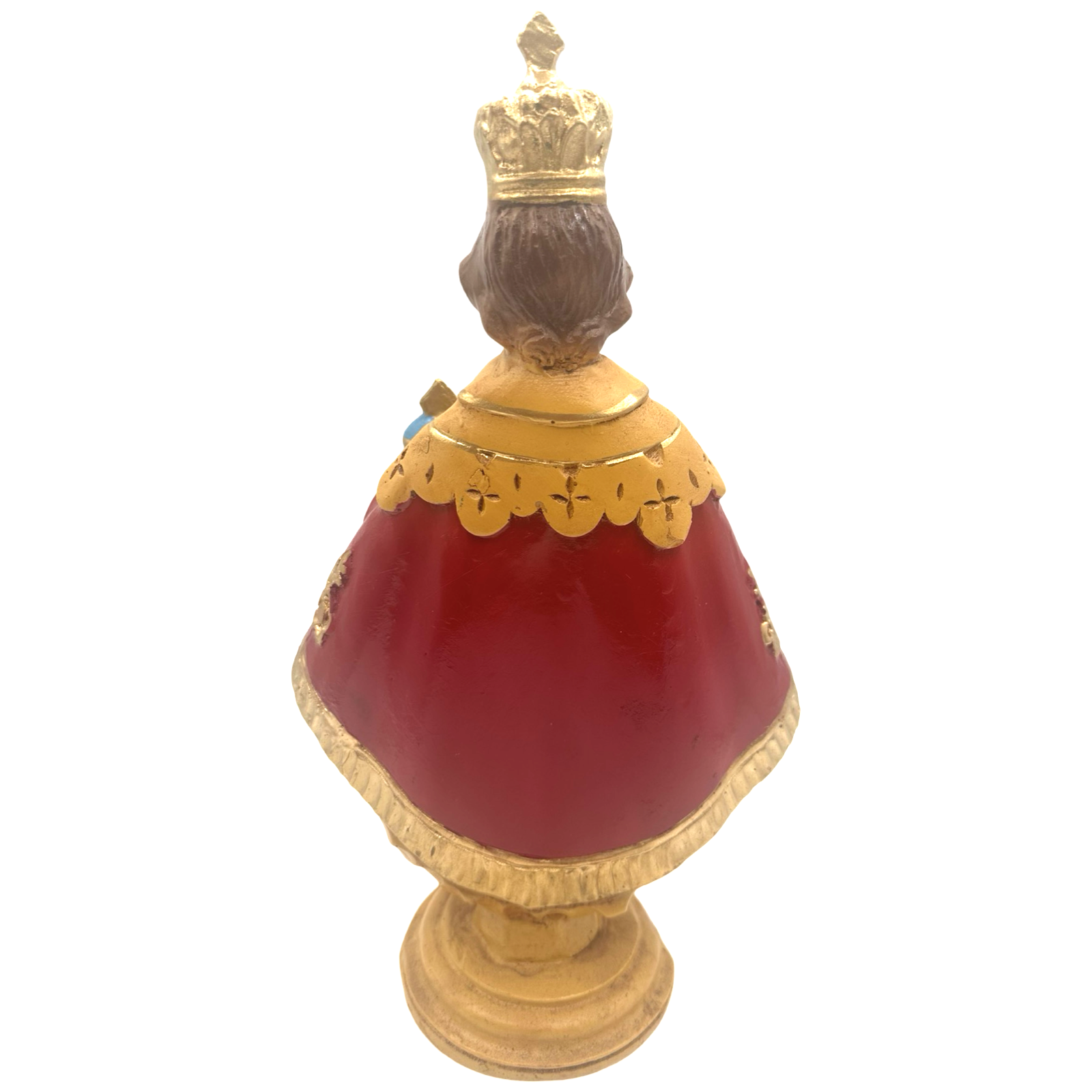 Sto. Niño Praga 8" Religious Statue Figurine - Philippine Handicrafts - Red- 12.5 inches x 7 inches