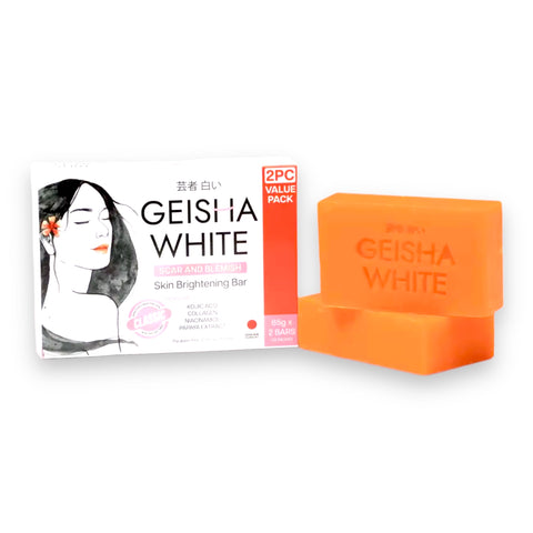 Geisha White - CLASSIC - Scar and Blemish - Soap Bar - 2 Pack - 130 G