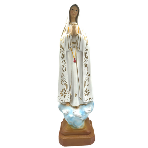 Fatima Religious Statue Figurine B - TALL - Philippine Handicrafts - 20.5 inches x 6.5 inches