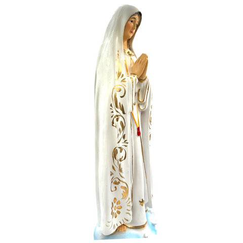 Fatima Religious Statue Figurine B - TALL - Philippine Handicrafts - 20.5 inches x 6.5 inches