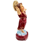 Welcome Sto. Niño Religious Statue Figurine - Philippine Handicrafts - RED - 12 inches x 7.5 inches