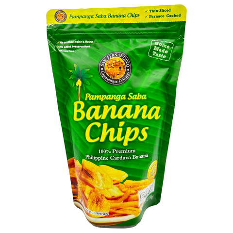 Pampanga Saba - Banana Chips - 100% Philippine Cardava Banana - 200 G