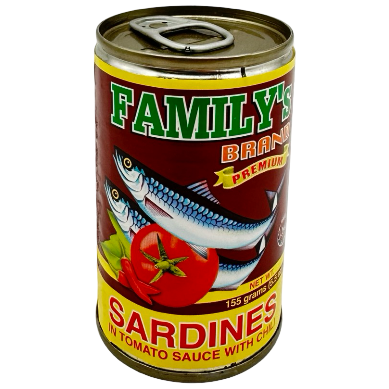 Family's Brand Premium - Sardines in Tomato Sauce with Chili - 155 G