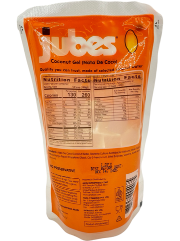 Jubes - Coconut Gel (Nata De Coco) - Mango - 360 G