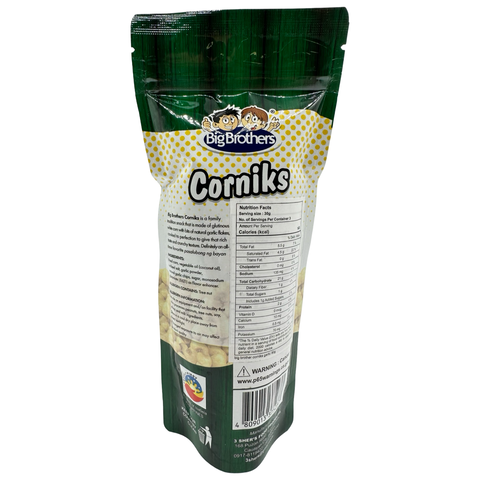 Big Brothers - Corniks - Made from Real White Corn - with Garlic Chips - 90 G