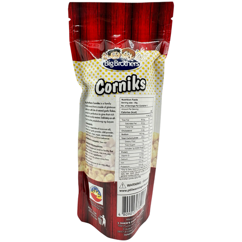 Big Brothers - Corniks - Made from Real White Corn - Spicy Garlic - 90 G