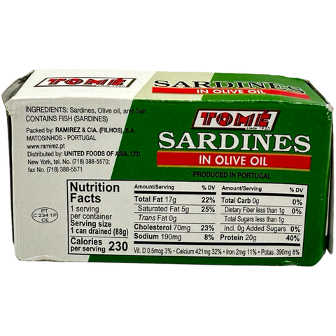 Tome - Sardines in Olive Oil - 125 G