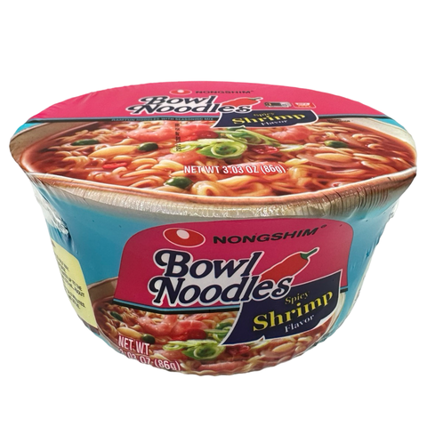 Nongshim - Bowl Noodle Soup - Spicy Shrimp Flavor - 86 G