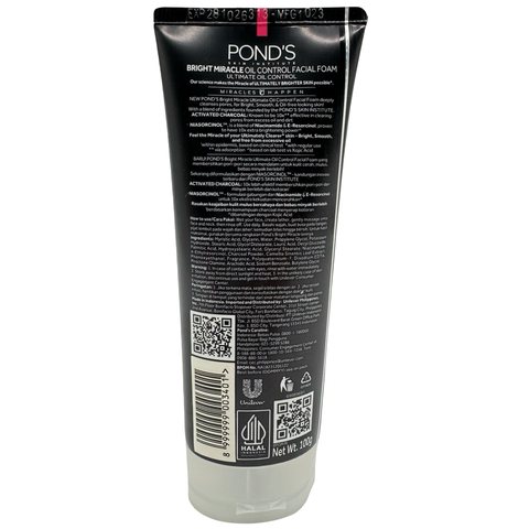 Pond's - Bright Miracle - Ultimate Oil Control - Facial Foam - 100 G