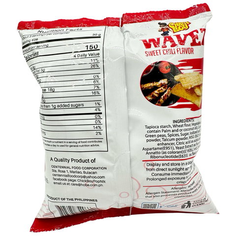 Chick Boy -  Wavez Multigrain -Sweet Chili Flavor - 75 G