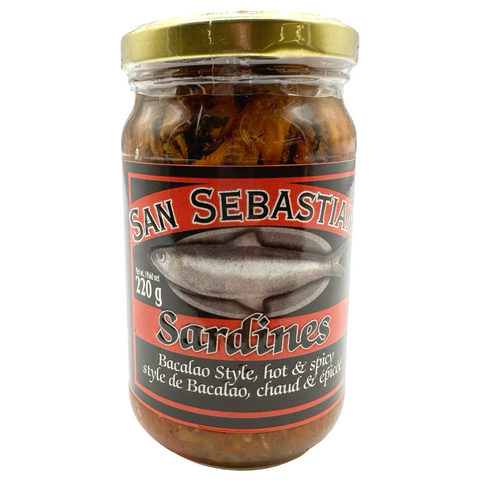 San Sebastian - Sardines - Spanish Sardines Bacalao Style - Hot & Spicy - 220 G