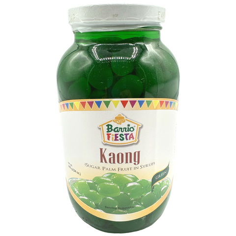 Barrio Fiesta - Sugar Palm Fruit in Syrup - Kaong - Green - 24 OZ