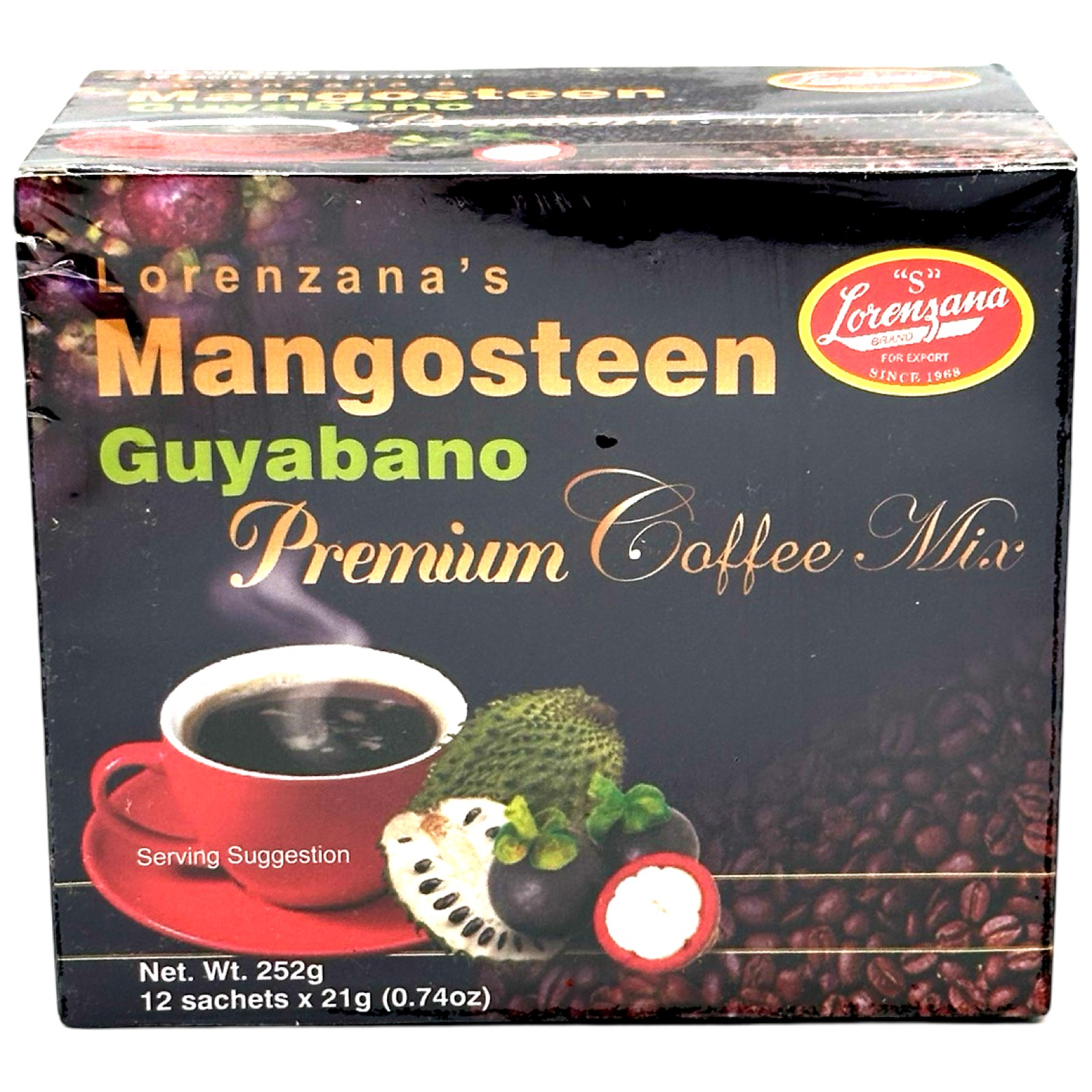 Lorenzana - Mangosteen Guyabano Premium Coffee Mix 12 Sachets x 21 G (210 G)