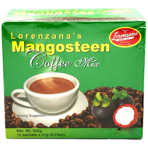 Lorenzana - Mangosteen - Coffee Mix - 12 Sachets x 21 G (210 G)