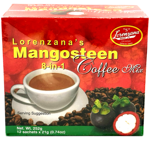 Lorenzana - Mangosteen 8 in 1 Coffee - 12 Sachets x 21 G (210 G)