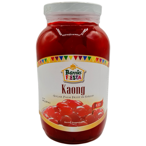 Barrio Fiesta - Sugar Palm Fruit in Syrup - Kaong - Red - 24 OZ