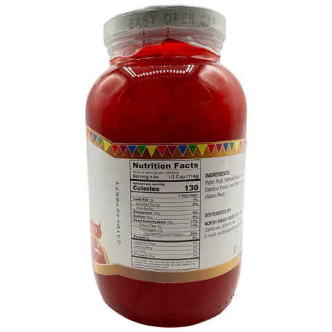 Barrio Fiesta - Sugar Palm Fruit in Syrup - Kaong - Red - 24 OZ