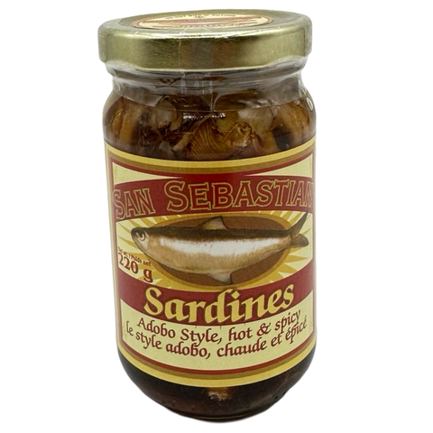 San Sebastian - Sardines - Adobo Style - Hot & Spicy - 220 G