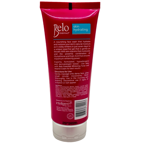 Belo Essentials - Skin Hydrating - Face Wash - Soap Free Gel - 100 ML