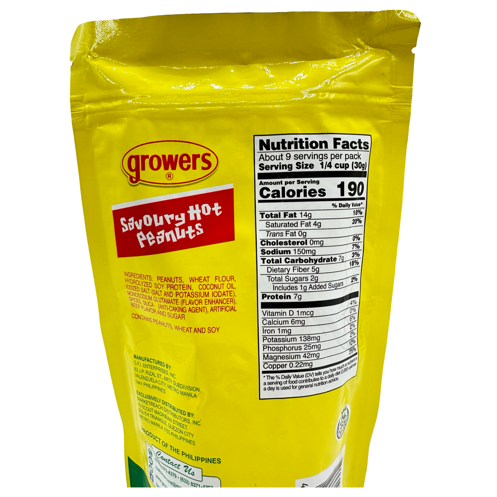 Growers - Savoury Hot Peanuts - BIG PARTY PACK - 9.88 OZ
