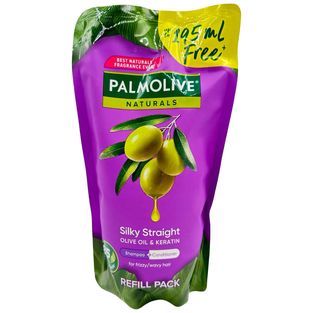 Palmolive Naturals - Shampoo (Silky Straight) Purple - REFILL PACK 600ml
