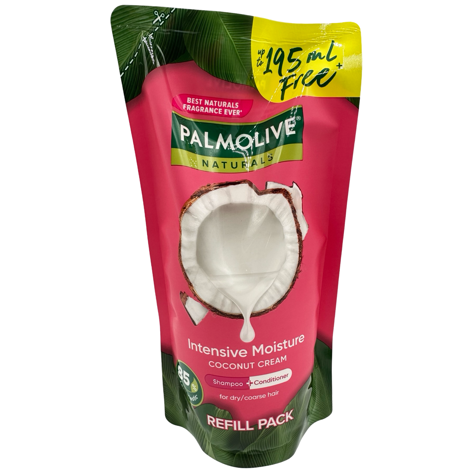 Palmolive Naturals - Shampoo + Conditioner - Intensive Moisture Coconut Cream - REFILL PACK - 600ml