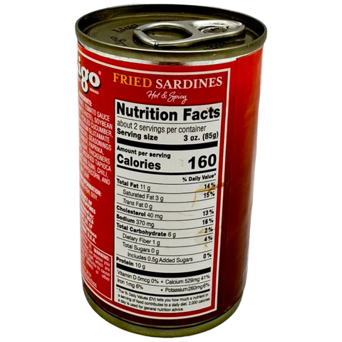 Ligo -  Fried Sardines - Hot & Spicy - 5.5 oz