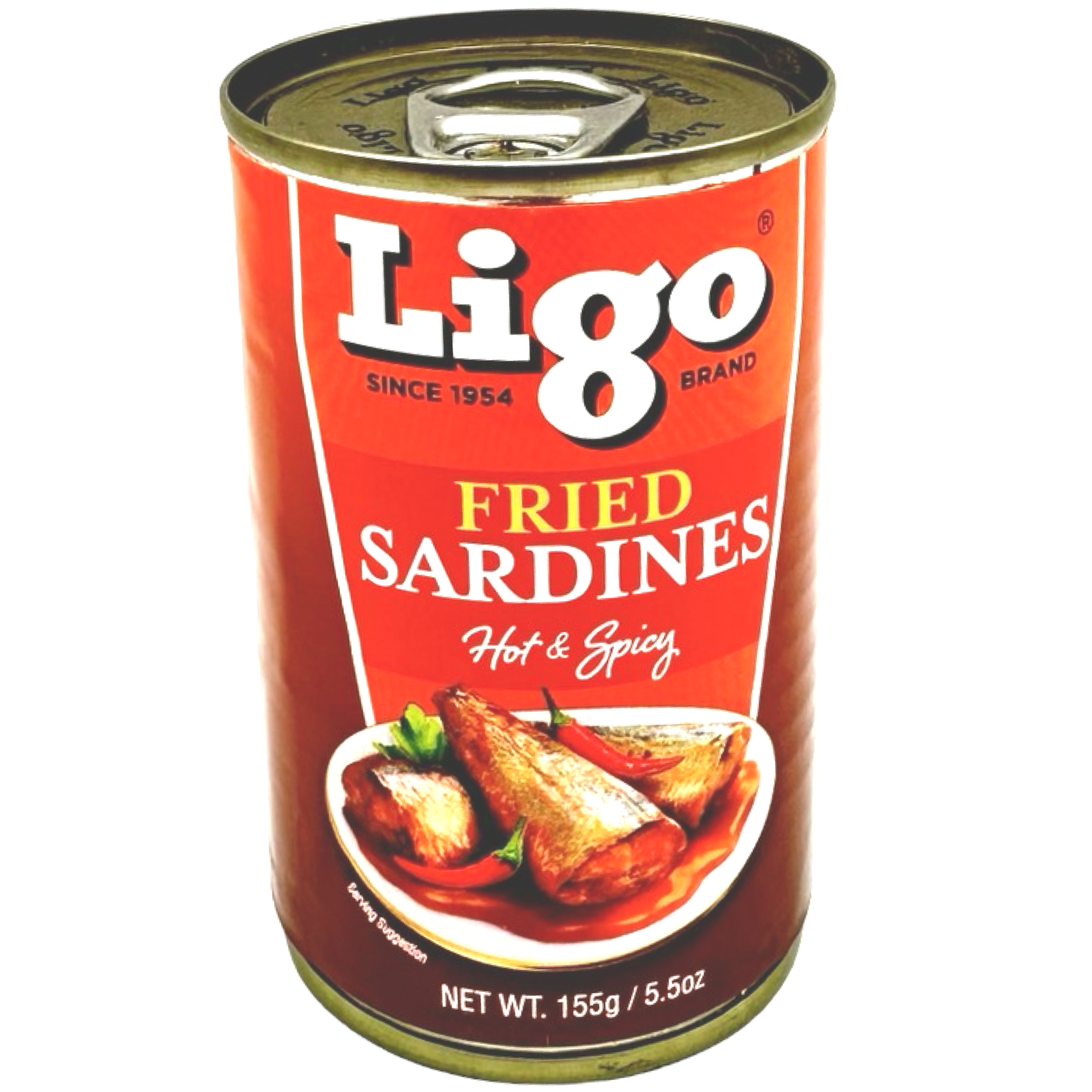 Ligo -  Fried Sardines - Hot & Spicy - 5.5 oz