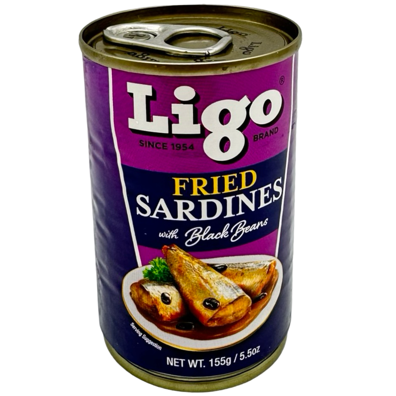 Ligo -  Fried Sardines - with Black Beans - 5.5 oz