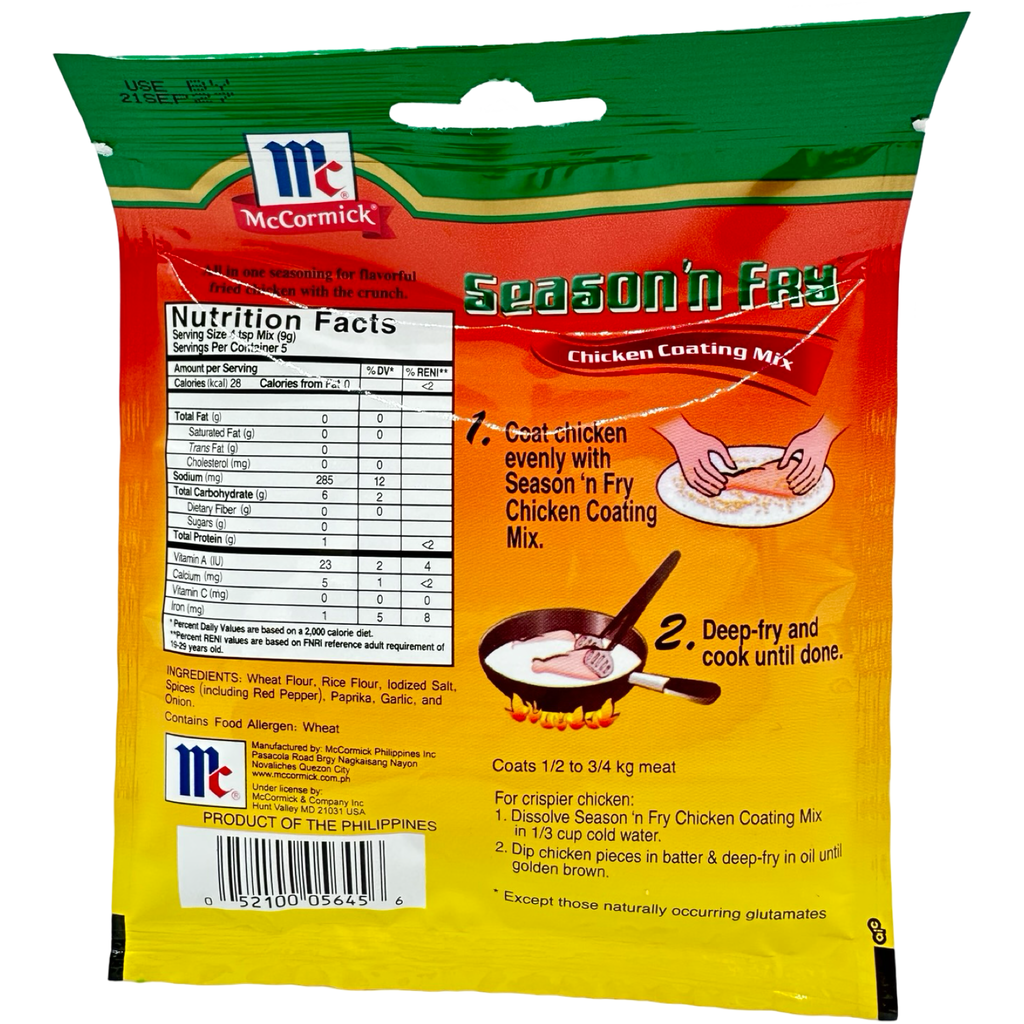 McCormick - Season'n Fry - Chicken Coating Mix - Spicy - 45 G