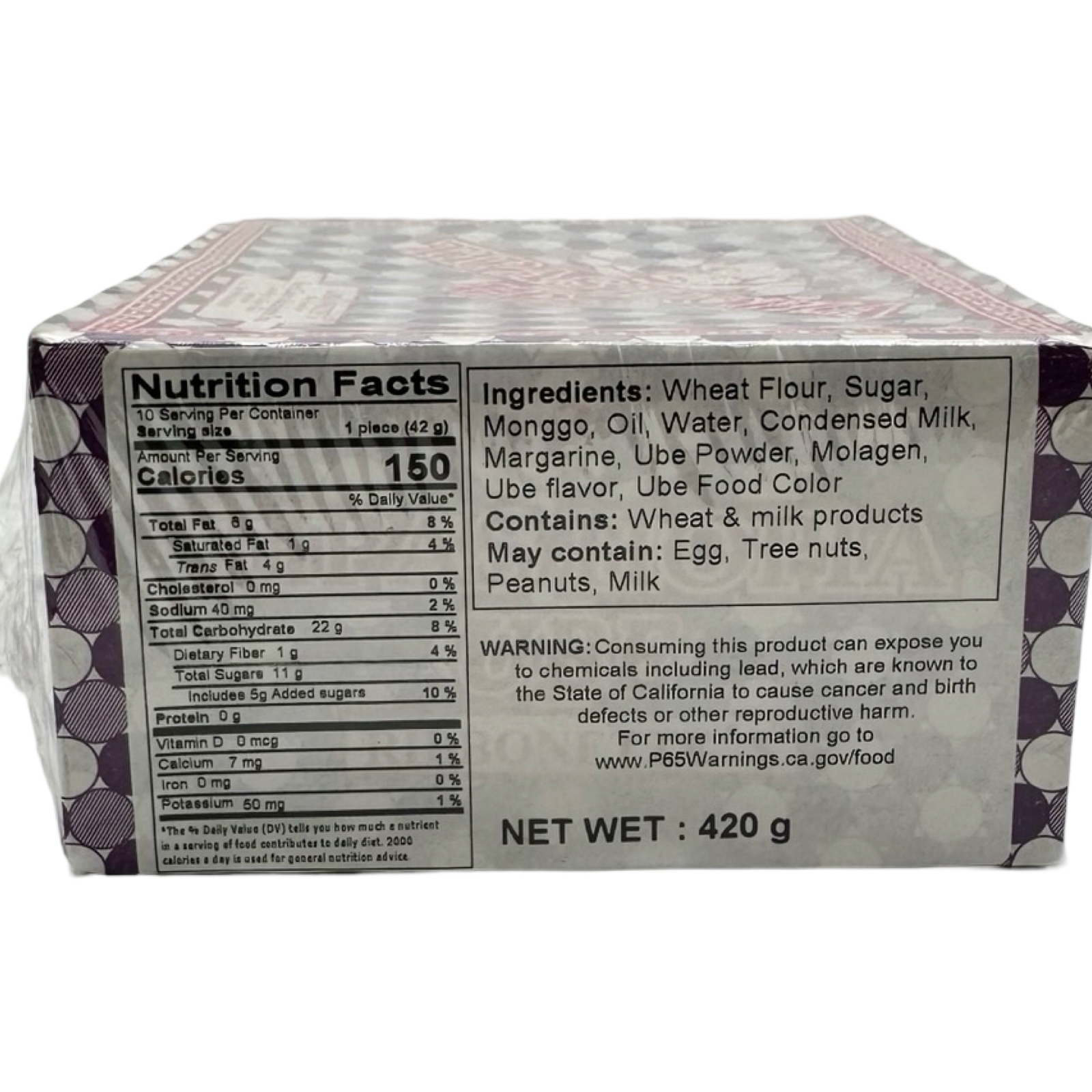 Ribbonette's - Tipas Hopia Ube - 420 G