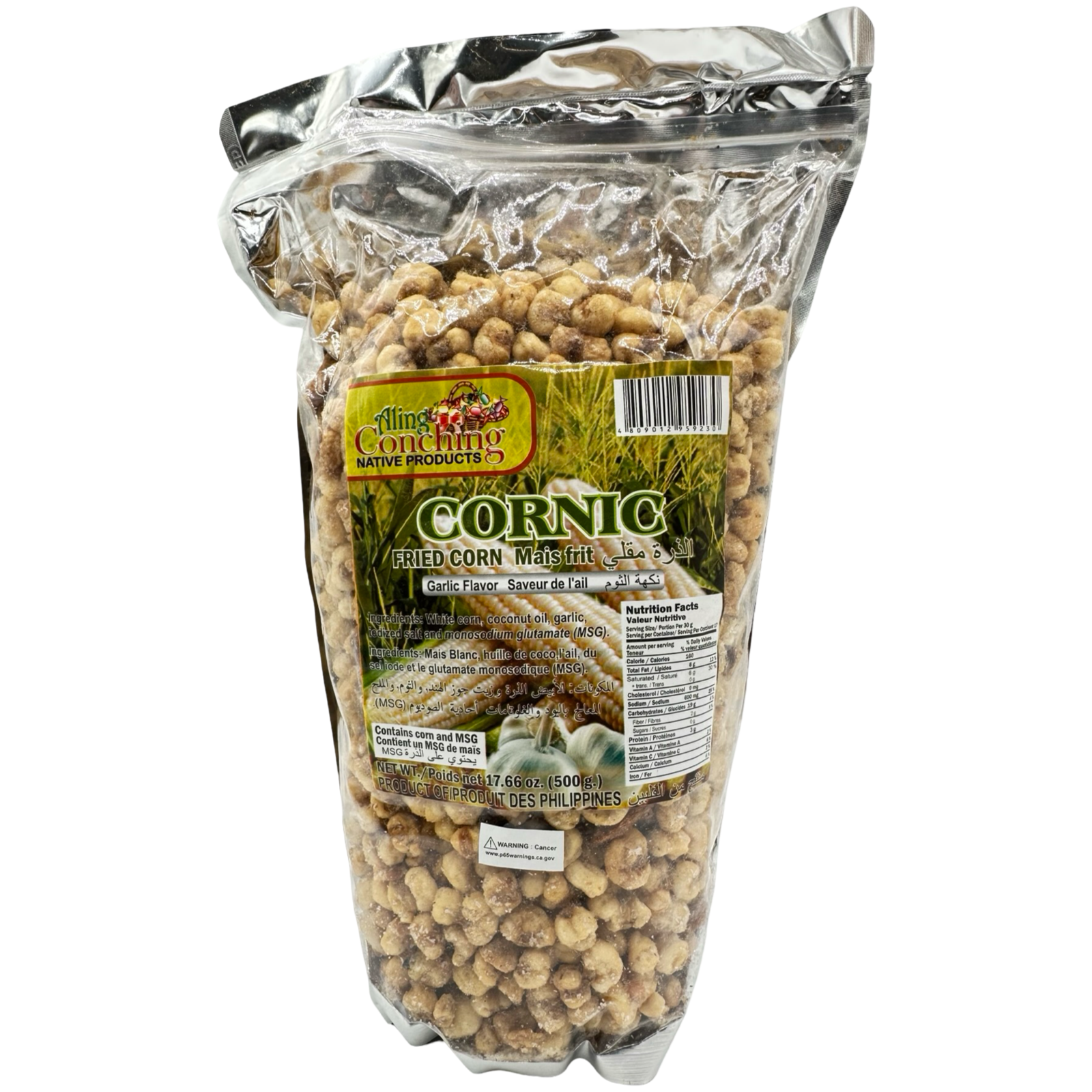 Aling Conching - Cornic - Fried Corn - Regular Garlic - 500 G