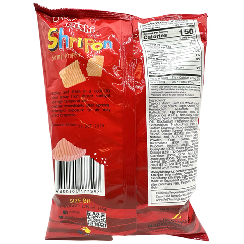 Oishi - Shripon - Shrimp Kropeck - 65 G