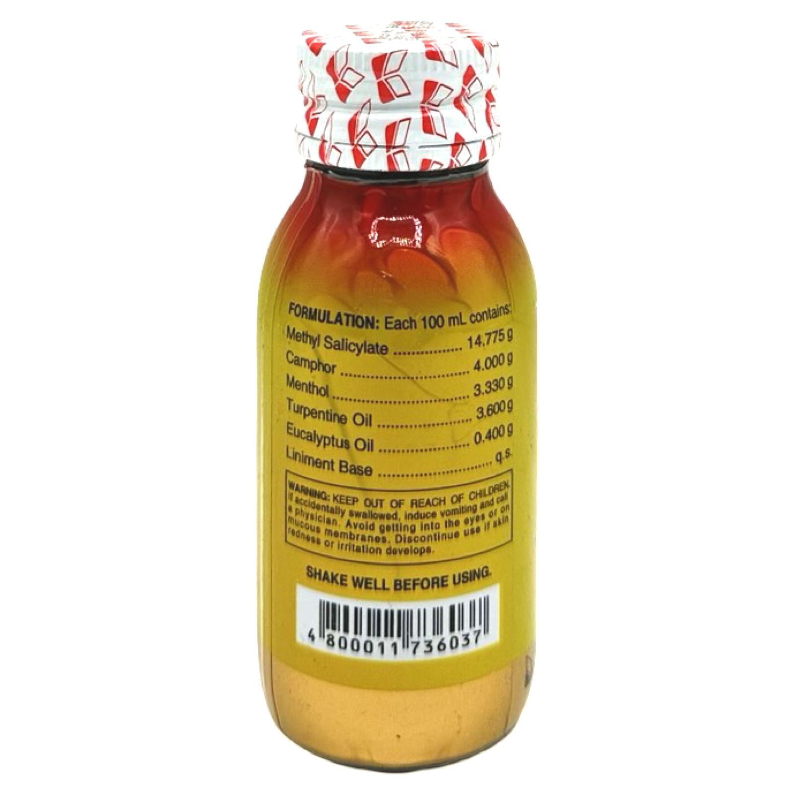 Omega - Methyl Salicylate Camphor + Menthol - Pain Killer - Liniment - Counterirritant -