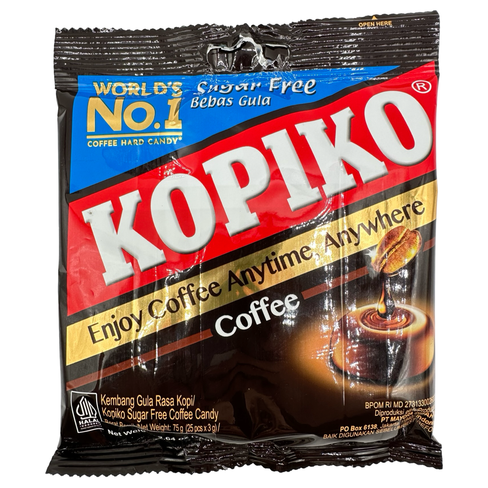 Kopiko - Sugar free Coffee Candy - 2.64 OZ