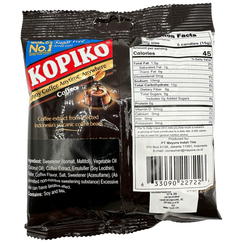 Kopiko - Sugar free Coffee Candy - 2.64 OZ