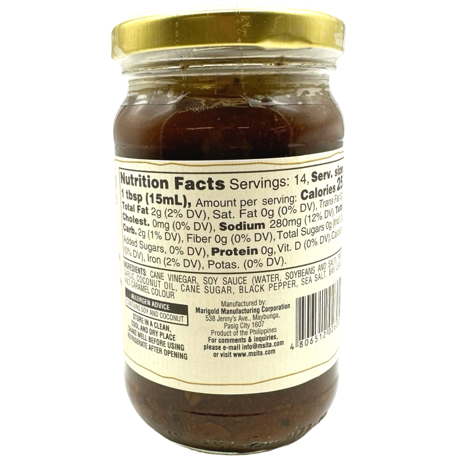 Mama Sita’s Adobo Garlic - Soy Simmer Sauce