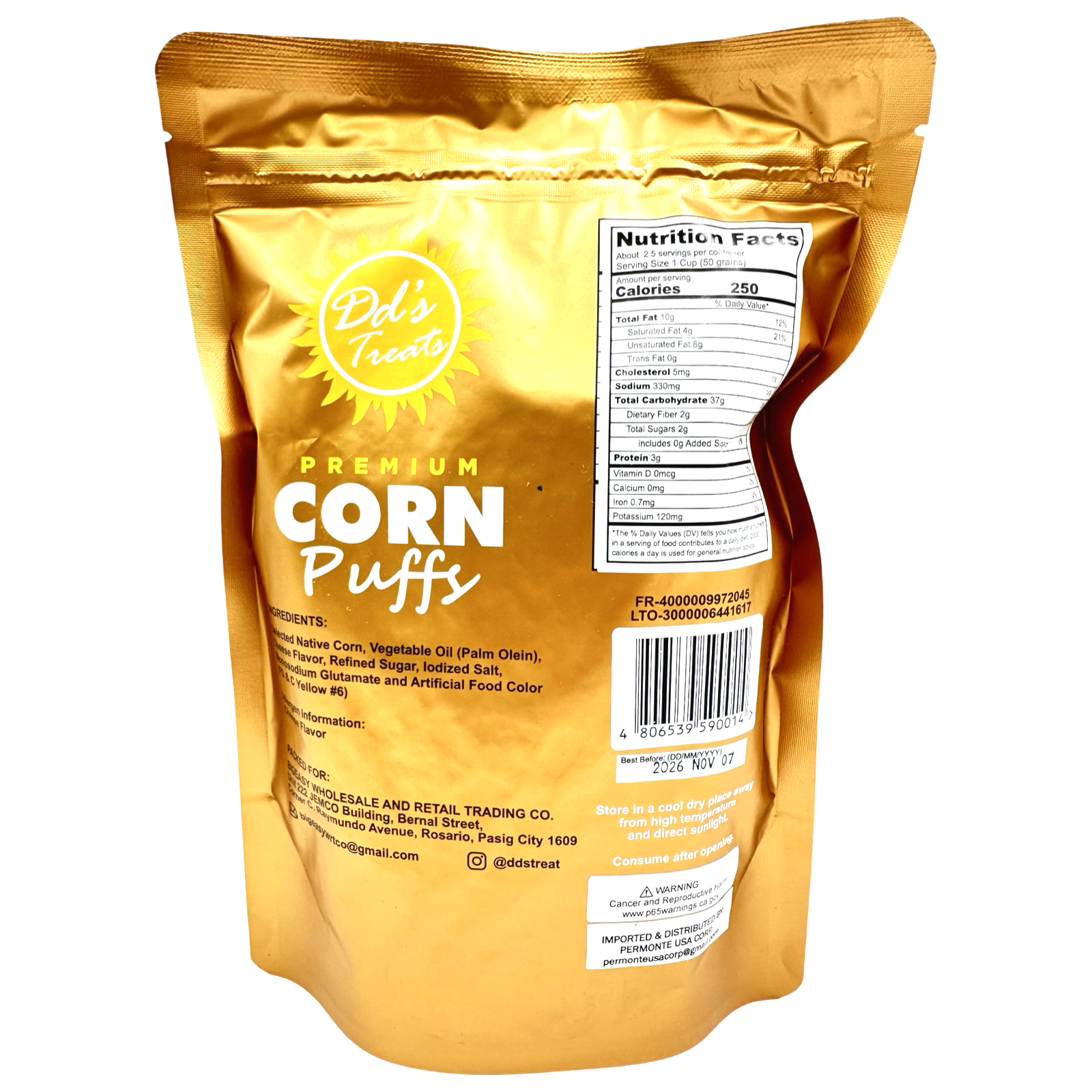 Dd's - Premium Corn Puffs - 120 G