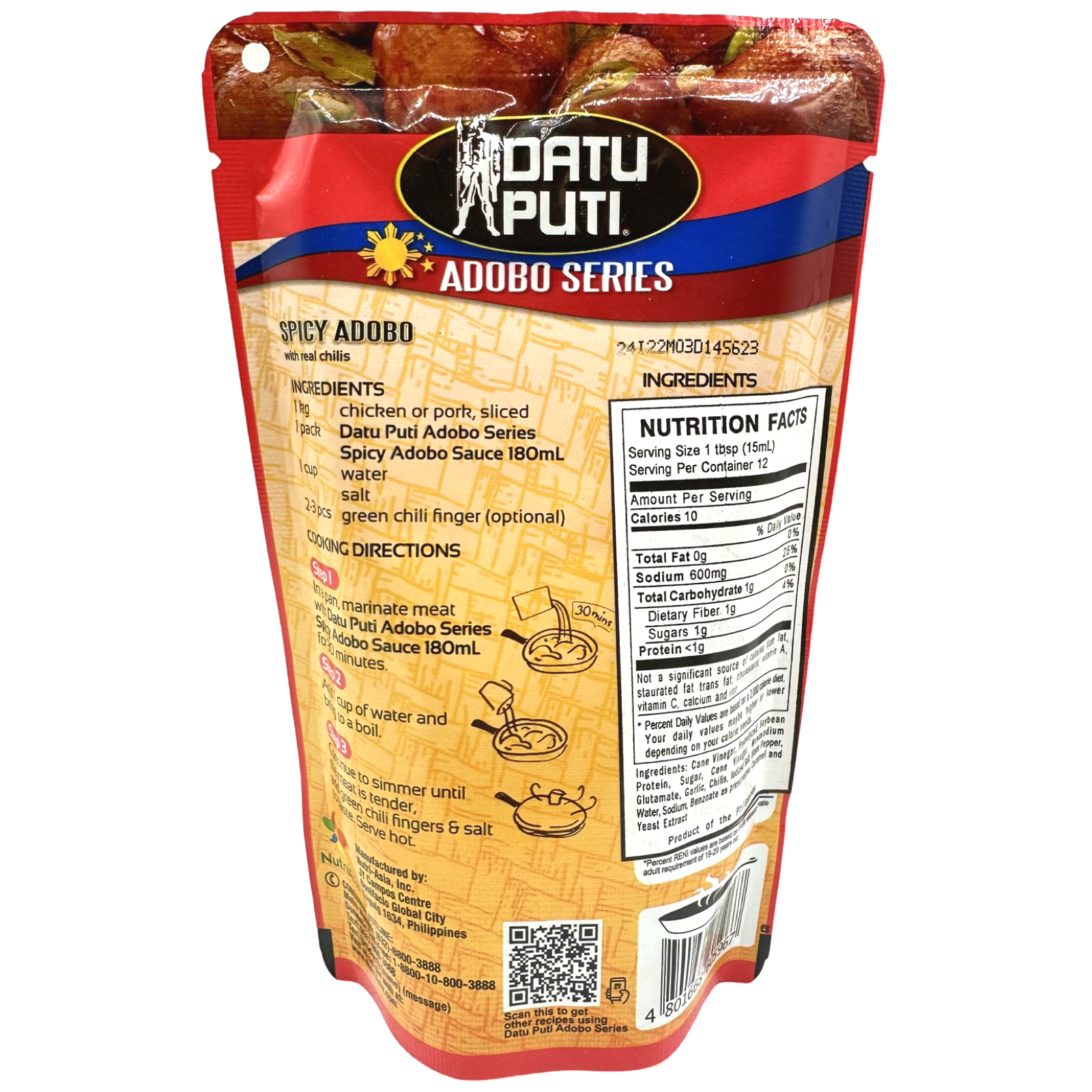 Datu Puti - Adobo Series - Spicy Adobo - 180ml