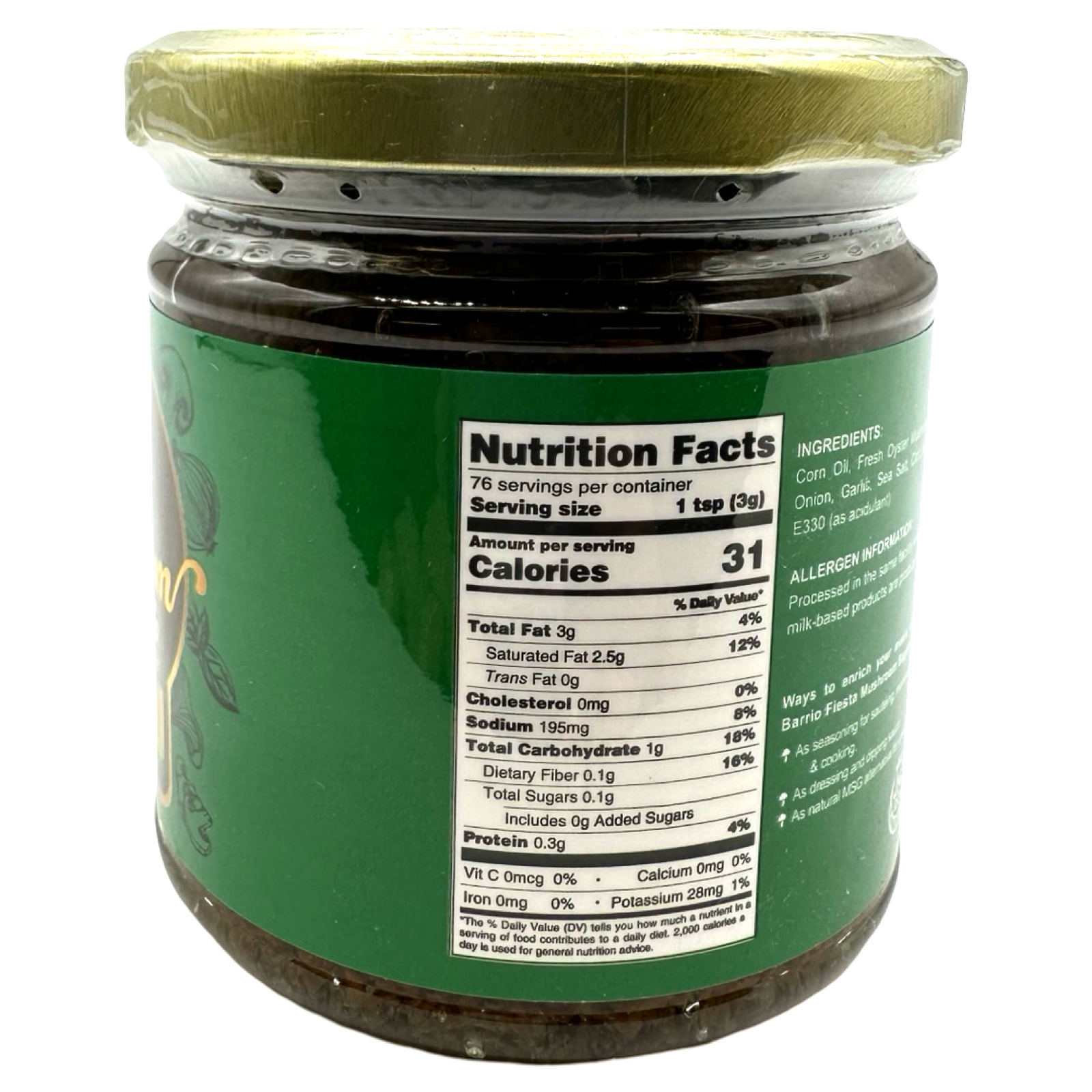 Barrio Fiesta - Mushroom Bagoong - Regular - 230 G