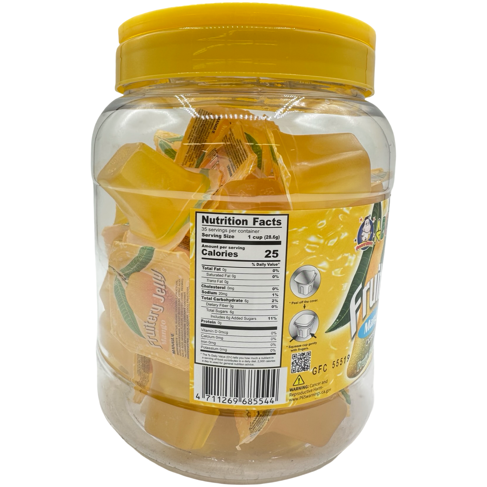 ABC Coconut Jelly Mango in Plastic Jar - 1000 G