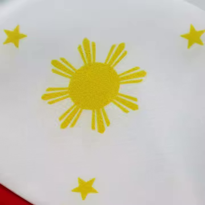 Philippine Flag Color Graduation Sash - 100% Satin Polyester - 13 x 180 CM